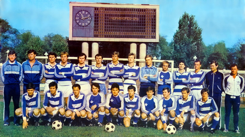 Ретро-футбол "Черноморец"  80-ые годы. 